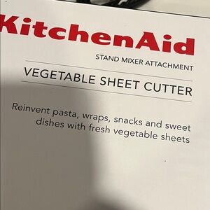 KitchenAid Stand Mixer attachment - Vegetable Sheet Cutter